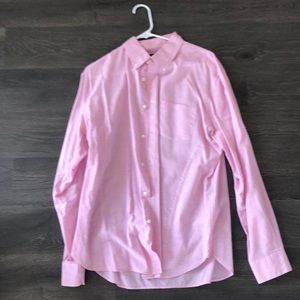 John Varvatos men’s pink linen button down